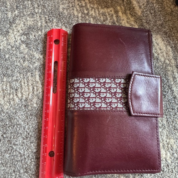 DIOR Burgundy Leather Wallet - Picture 5 of 5